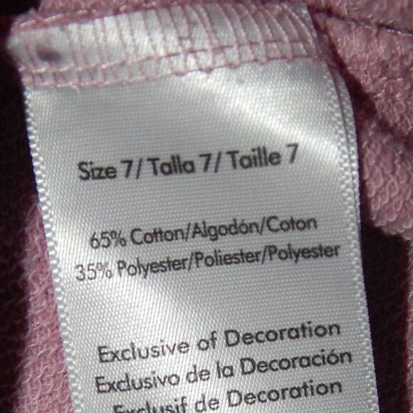 FREESTYLE girls size 7 pink girl power sequin stripe full zip thin sporty jacket - Picture 7 of 8